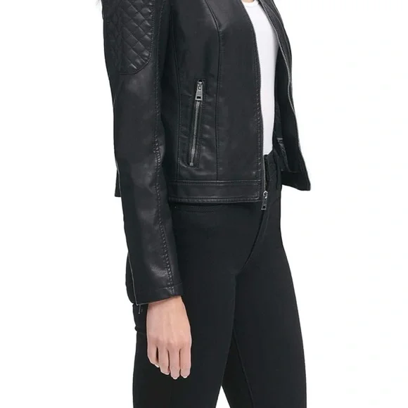 Levi's Levi Strauss & Company Faux Leather Motorcycle Jacket NEW 2X/XXL - Picture 16 of 16